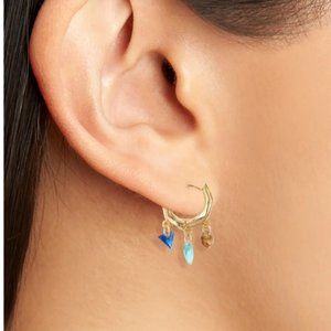 gorjana Luca Shimmer Huggie Hoop Earrings